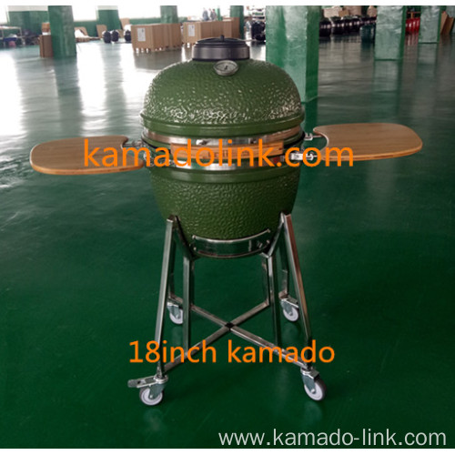 18inch green color egg shape bbq grill